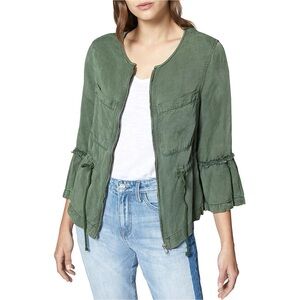 Sanctuary Military Fill Peplum Jacket, Green, Sz XL, NWT